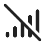 Cellular Data Off SVG Icon